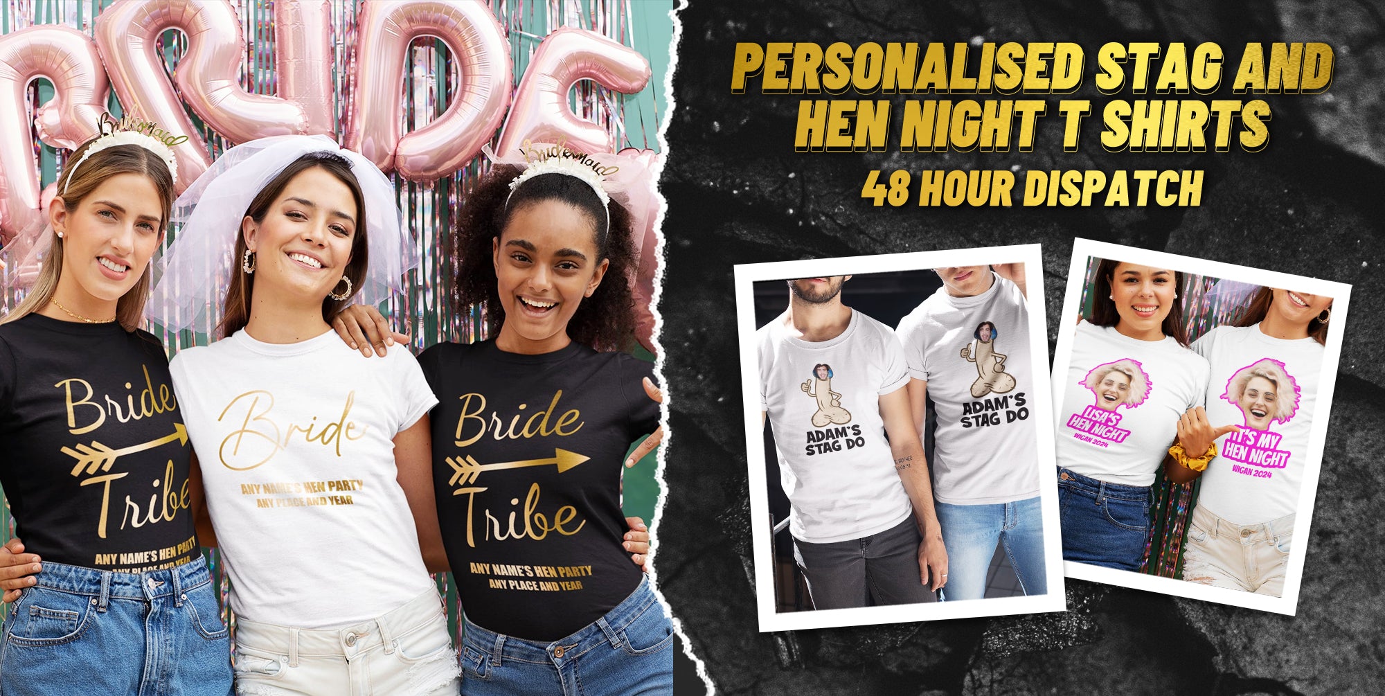 Personalised Stag and Hen Night T Shirts